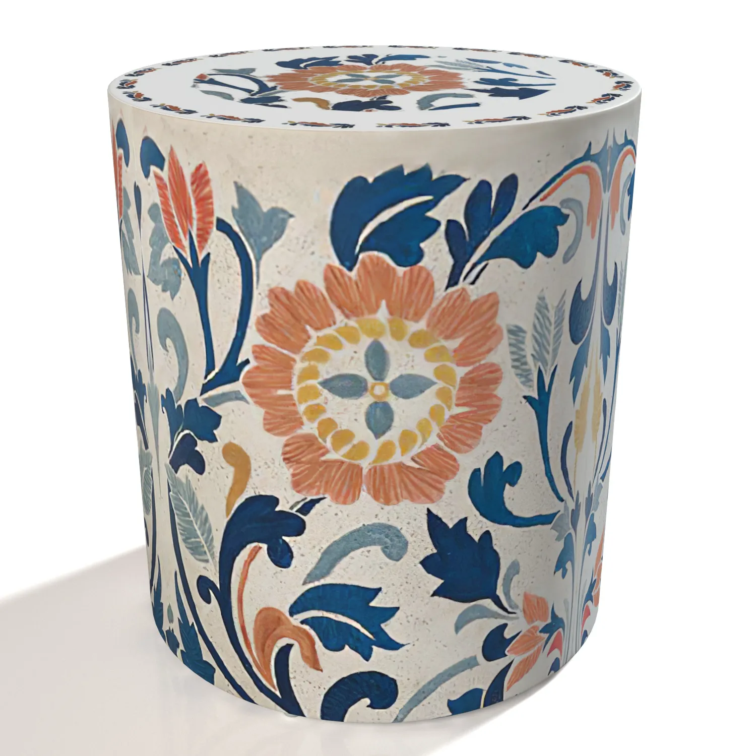 Miray Handpainted Side Table 3D Model_01